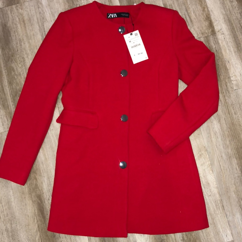 Zara Red Jacket - New w/ tags